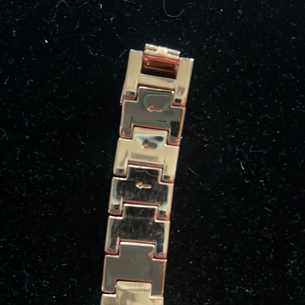 Rose Gold Watch with Crystal Accents - Picture 6 of 7